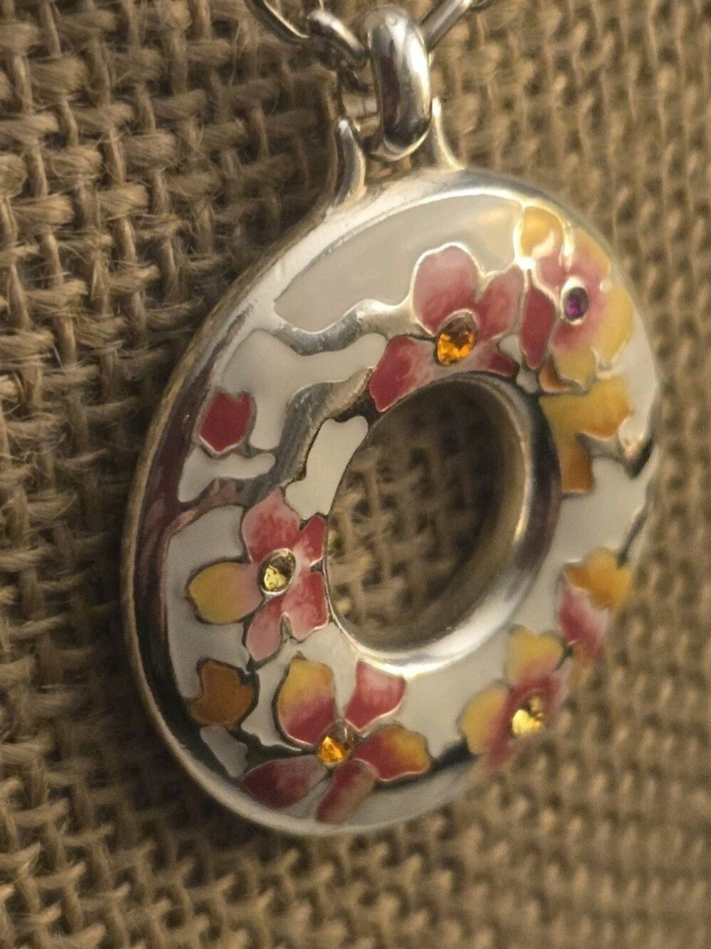 Brighton Kyoto In Bloom Sakura Floral Enamel Necklace Earrings Set NWT - Picture 7 of 11